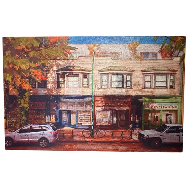 Urban Streetscape Print on Canvas 24x36" Unsigned Modern Piece Movie Prop