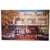 Image 1 : Urban Streetscape Print on Canvas 24x36" Unsigned Modern Piece Movie Prop
