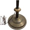 Image 2 : Vintage Brass Floor Standing Lamp with Marble Accents No Shade