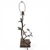 Image 1 : Rustic Tree Branch & Leaves Heavy Metal Sculpture Lamp Base