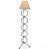 Image 1 : Wrought Iron Architectural Design Circle Based Floor Lamp 78" Tall