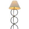 Image 3 : Wrought Iron Architectural Design Circle Based Floor Lamp 78" Tall