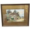 Image 2 : 2 Prints Watercolours by Henry John Sylvester Stannard Vintage Wood Gilded Framed