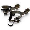 Image 3 : Pair of Stainless Steel and Brass Rowel and Strap Button