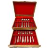 Image 1 : Set of Vintage Italian Silver Plated Flatware in Chest