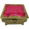 Image 2 : Betsy Johnson Gold Plastic with Pink & Cheetah Satin Jewel Box & Red Velvet Musical Jewel Box - Bets