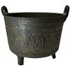 Image 5 : Vintage Small Cast Metal Tripod Cauldron - 4" tall x 5.5" diameter
