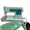 Image 3 : Vintage Singer Portable Electric Sewing Machine with Accessory Kit and Container of Thread