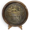 Image 1 : Edouardo Rubino Bronze Commemorative Plaque for the 1931 Shroud of Turin Exhibition - Wood Backed 12