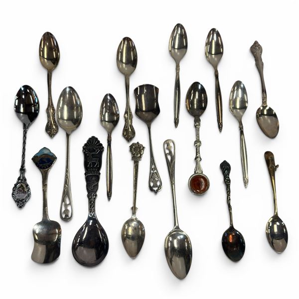 17 Assorted Souvenir Spoons