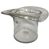 Image 3 : Clear Art Glass "Top Hat" Vase By Blenko 7" deep x 11" x 12"