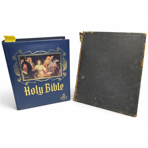 1906 New Testament and Masonic Heirloom Bible with No Inscriptions