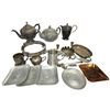 Image 2 : Shelf Lot of Vintage Tableware  Tin, Silver Plate and More - Featuring a Nice Pewter Elephant Tanka