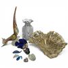 Image 1 : Group of Collectible Glass - Featuring a 13" Ruffled Edge Centerpiece Bowl - Rooster has a small chi