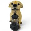 Image 4 : Good Boy Group of Dog Statues Made From a Variety of Materials  - Featuring a Solar Lamp Pup - Talle