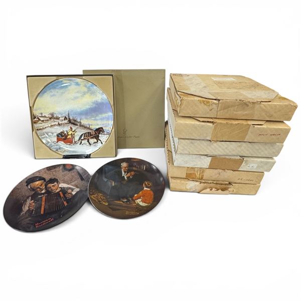 7 Collector Plates in Boxes & 2 Plates without Boxes