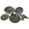 Image 1 : Group of Vintage Metal Tableware - Pewter, Silverplate and More