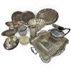 Image 1 : Shelf of Assorted Silver Plated Tableware