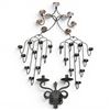 Image 2 : Collection of 4 Wall Mount Metal and Wrought Iron Candle Holders