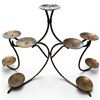 Image 5 : Collection of 4 Wall Mount Metal and Wrought Iron Candle Holders