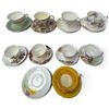 Image 2 : 9 Vintage English China Teacups with Matching Saucers