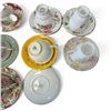 Image 5 : 9 Vintage English China Teacups with Matching Saucers