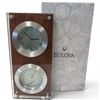 Image 1 : New in Box Bulova Mariner Wall Clock With Thermometer & Hygrometer - 2" x 7" x 14.5" tall - Model: C