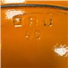 Image 3 : Group of Vintage Decorative Items - Horse Themed Bookends, Orange Glass Pitcher with Applied Handle,