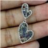 Image 2 : MULTI-COLOR ROUND DIAMOND CUT SAPPHIRE PENDANT IN 14K WHITE GOLD OVER 925 STERLING SILVER - APPRAISE