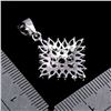 Image 3 : MARQUISE CUT SKY BLUE TOPAZ AND TANZANITE PENDANT IN 14K WHITE GOLD OVER 925 STERLING SILVER - APPRA