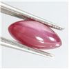 Image 2 : RARE 1.99 CT. MARQUISE CABOCHON STAR RUBY - APPRAISED REPLACEMENT VALUE CAD 895
