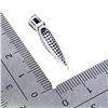 Image 3 : 6X4 OCTAGON CUT BLUE SAPPHIRE PENDANT IN 14K WHITE GOLD OVER 925 STERLING SILVER - APPRAISED REPLACE