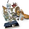 Image 3 : Large Lot of Decorative Household Goods - Candle lanterns, wall mask, chromed teapot, Christmas vase