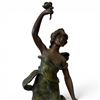 Image 1 : French Cold Painted Spelter Figure "Moisson" by Charles Octave Levy Damaged 18" Tall