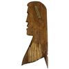 Image 2 : Signed Todd Watts Hand Carved "Warrior" Cedar Wall Plaque - 5" x 14"
