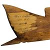 Image 3 : Signed Todd Watts Hand Carved "Warrior" Cedar Wall Plaque - 5" x 14"