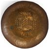 Image 1 : Vintage Copper Thunder Bird Bowl - 10 " diameter x 2" deep - Signed H.K.