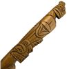 Image 2 : Signed David Joseph Carved Wood "Beaver - Thunder Eagle" Totem Wall Plaque - 2.5" x 15' tall - Squam