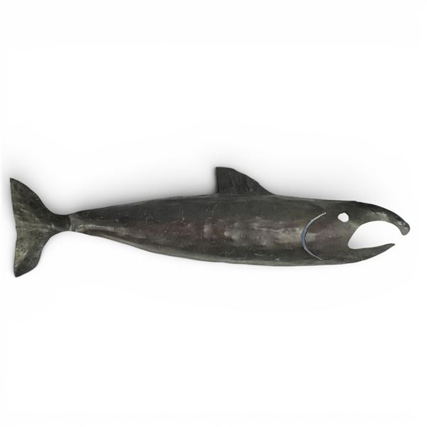 Hammered Metal "Salmon" Wall Art - 10" x 32" long