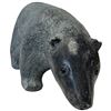 Image 2 : Edmund Wolf Cast Faux Soapstone Bear Sculpture - Signed WE - 6" x 9" x 5.5" tall