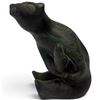 Image 1 : 1972 Aardvark Canada  "Bear with Salmon" Sculpture - Signed - 3" x 4" x 6" tall