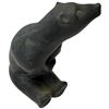 Image 2 : 1972 Aardvark Canada  "Bear with Salmon" Sculpture - Signed - 3" x 4" x 6" tall