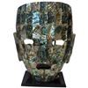 Image 2 : Hand Crafted Mexican Alabone Mosaic Mask and 1 Metal Candle holder (Mask design is inspired by Aztec