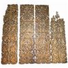 Image 1 : 4 Hand Carved Thai Wood Wall Panels - 2 have damage (