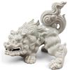 Image 1 : White Porcelain Foo Dog Statue - 7" x 11" x 10" tall