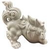 Image 3 : White Porcelain Foo Dog Statue - 7" x 11" x 10" tall