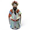 Image 1 : Chinese Porcelain Lu Xing - Deity of Prosperity and Status - 6" x 8" x 18" tall