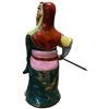 Image 2 : Chinese Porcelain Guan Yu -  Lord Warrior General - 6" x 8" x 17" tall