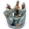 Image 1 : Large Porcelain Statue of "Scholars at Leisure" - 15" tall x 6" x 10"