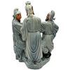 Image 2 : Large Porcelain Statue of "Scholars at Leisure" - 15" tall x 6" x 10"